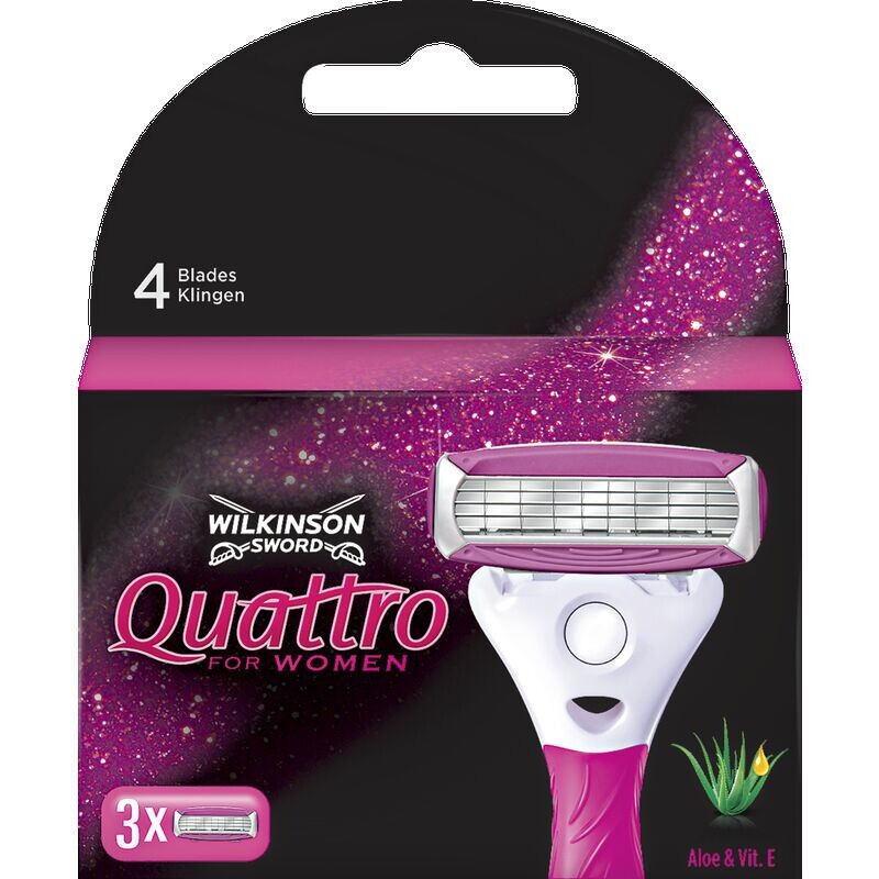 

Лезвия для женской бритвы Quattro for Women Wilkinson Sword, 3 шт.
