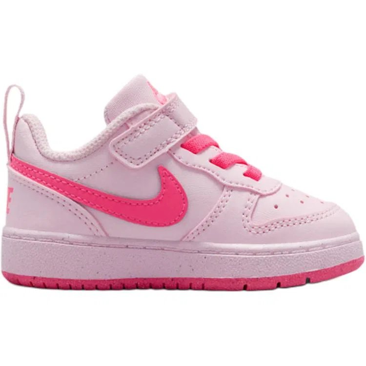 Кроссовки для малышей Court Borough Low, Nike, White/Bright Pink — фото 3