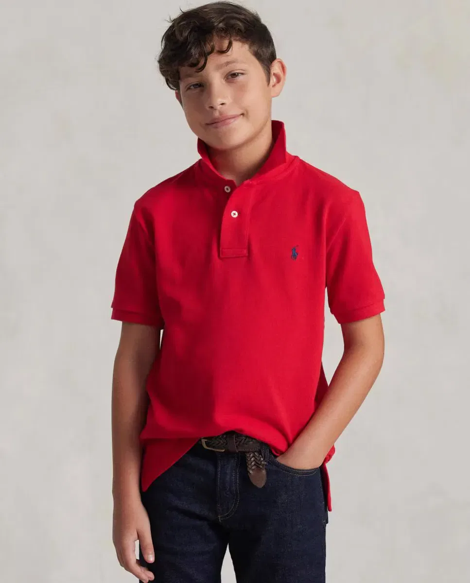 Детское поло для мальчиков из пике Polo Ralph Lauren, Burdeos