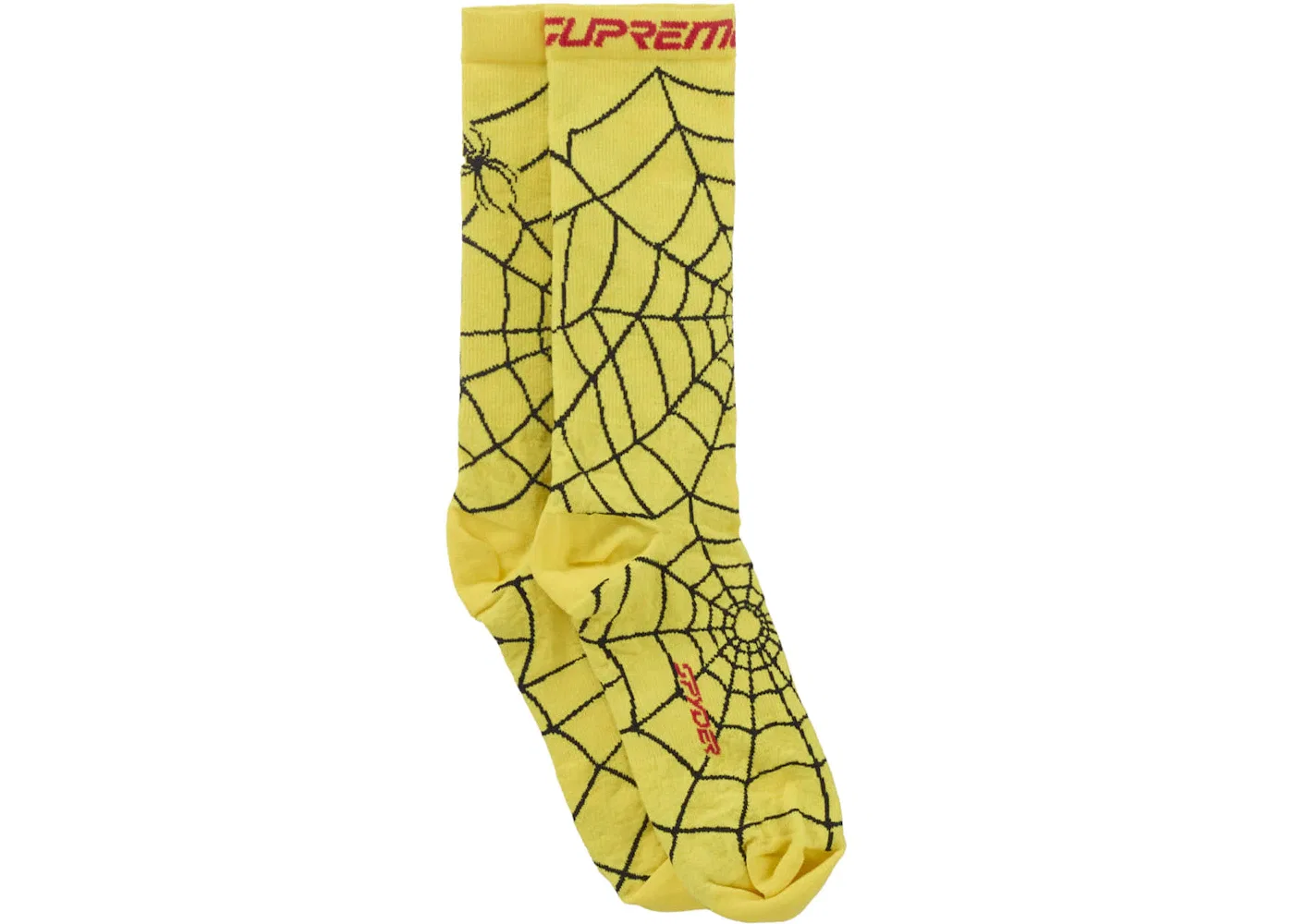 Детские носки с принтом Supreme Socks (1 Pack), Yellow — фото 2
