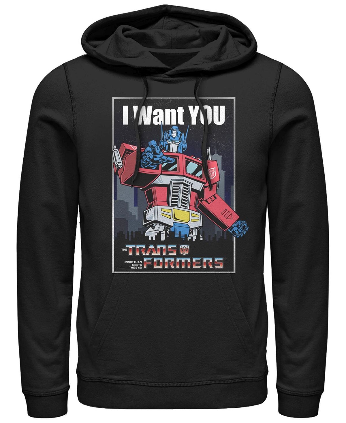 

Мужская флисовая толстовка с капюшоном transformers generations i want you Fifth Sun, черный