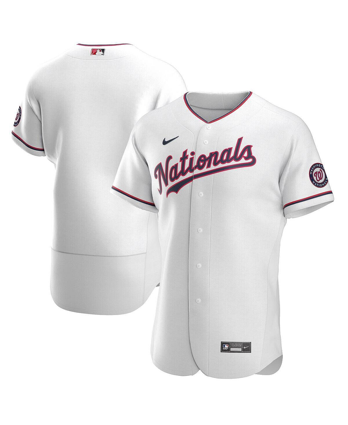Мужская белая альтернативная аутентичная майка команды washington nationals Nike, белый — фото 3