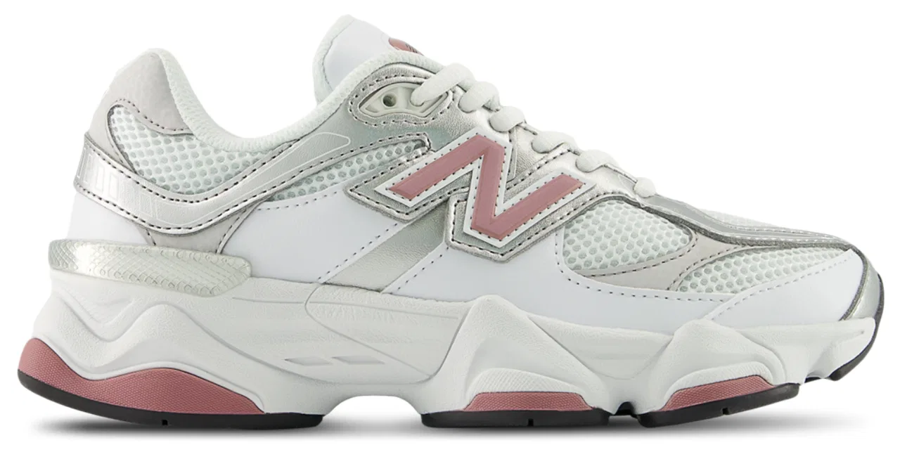 Кроссовки для девочек 9060 New Balance, белый/розовый