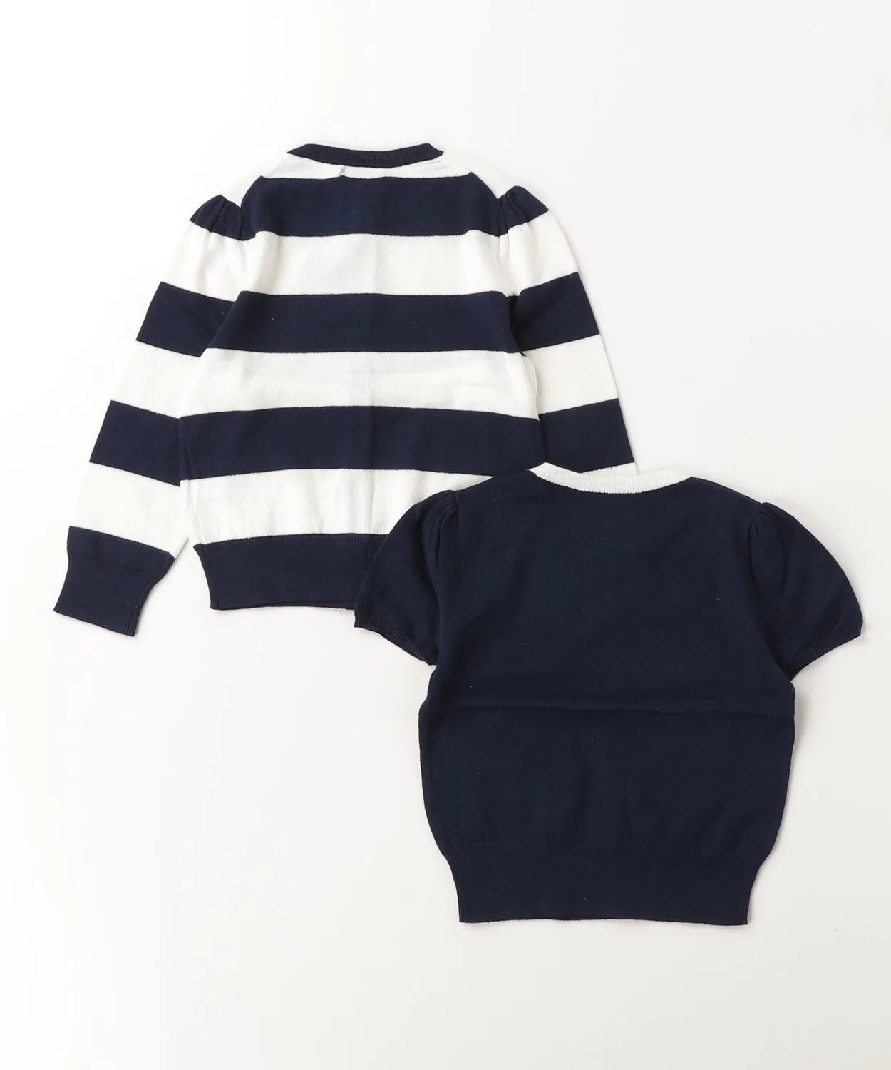 POLO RALPH LAUREN CHILDRENSWEAR Детский комплект из футболки и кардигана с принтом Polo Ralph Lauren, Navy — фото 4