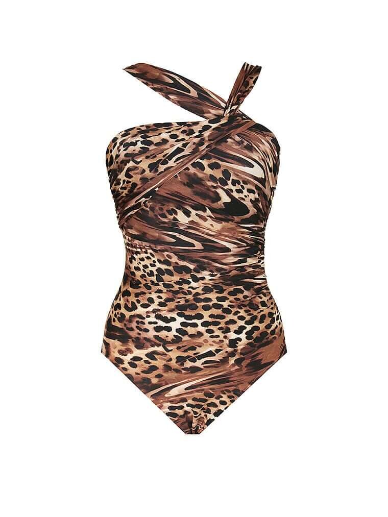 

Слитный купальник Victoria's Secret Ocicat Europa, черный мульти