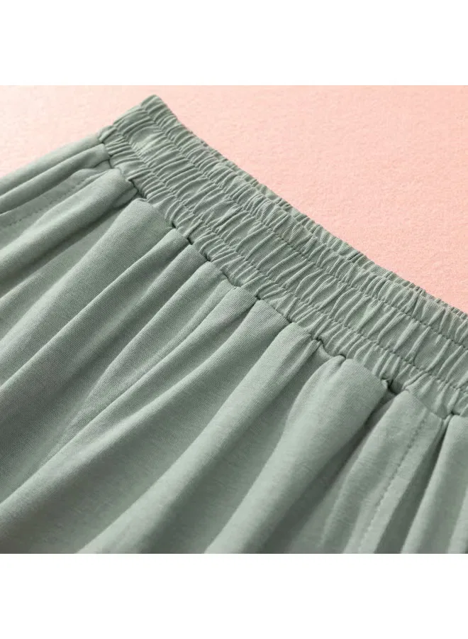 Шорты с принтом утенка для девочек Jeanswest, светло-серо-зеленый — фото 4