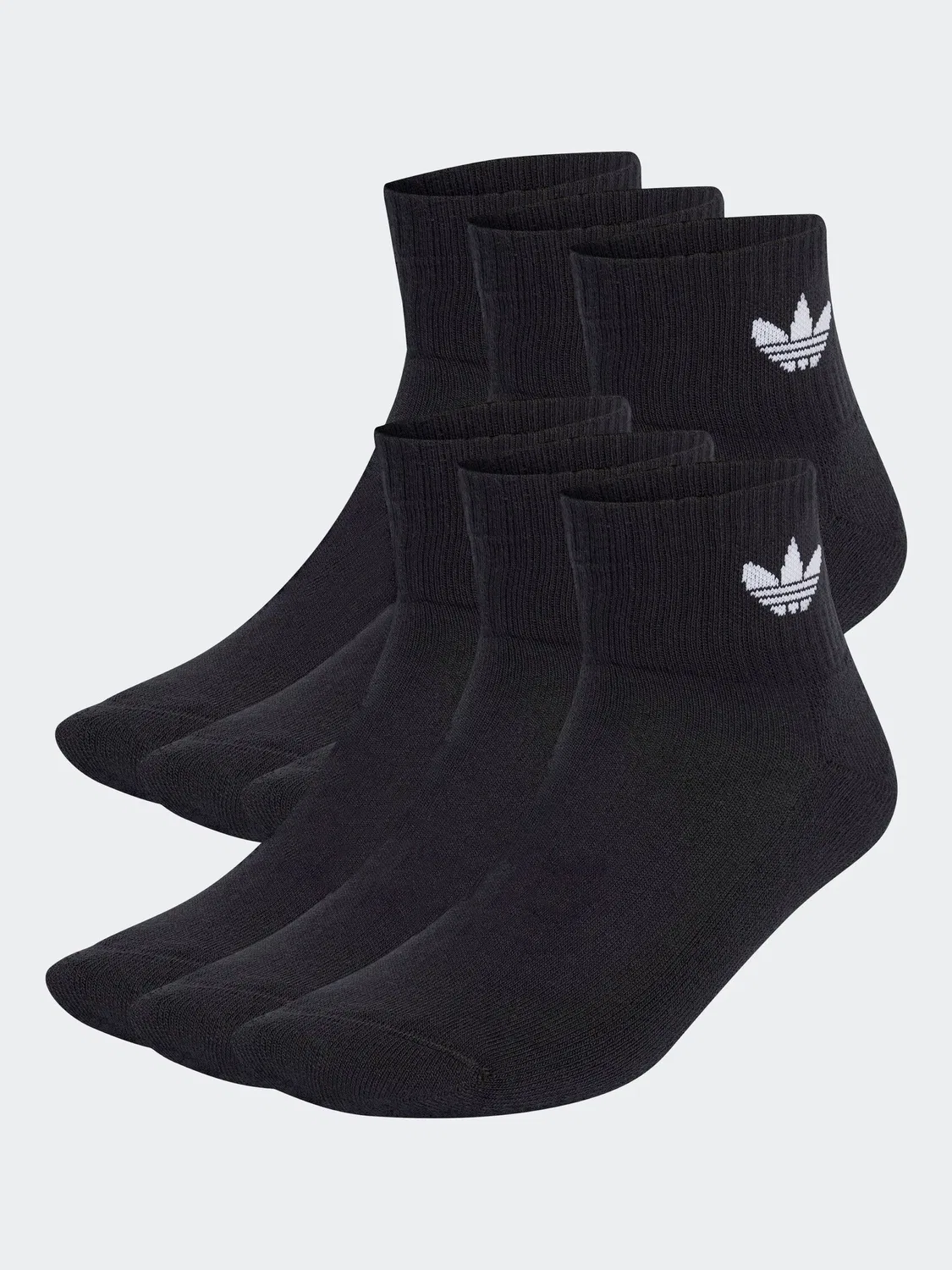 Носки средней высоты, 6 пар, adidas Originals, черный