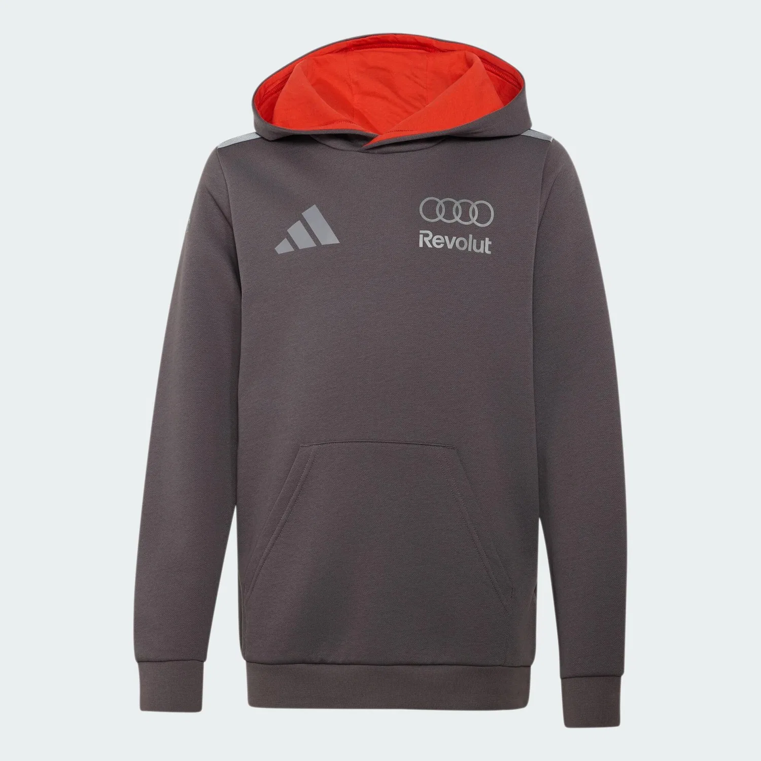 Детское худи из флиса с принтом Audi Revolut F1 Team Driver Youth, Adidas, Grauviolett