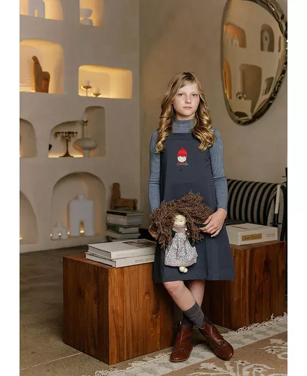Детский топ с длинным рукавом Autumn Kids Collection Ely'S & Co., темно-синий — фото 4