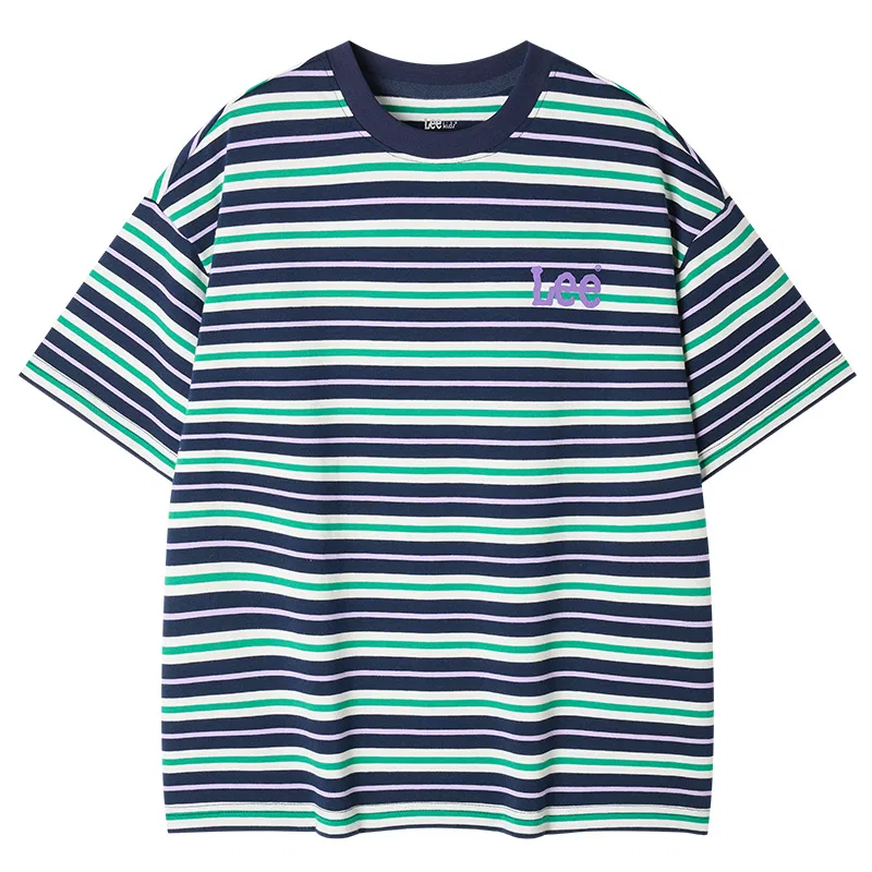 Детская футболка с круглым вырезом и принтом Lee, Navy Blue