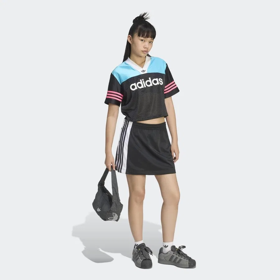 Юбка спортивная с логотипом Adibreak adidas, Черный — фото 4