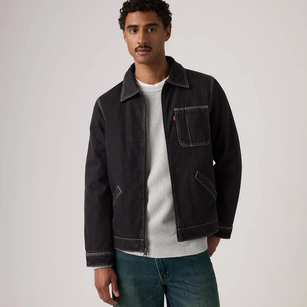 Рабочая куртка Levi's, Faded Black - Black