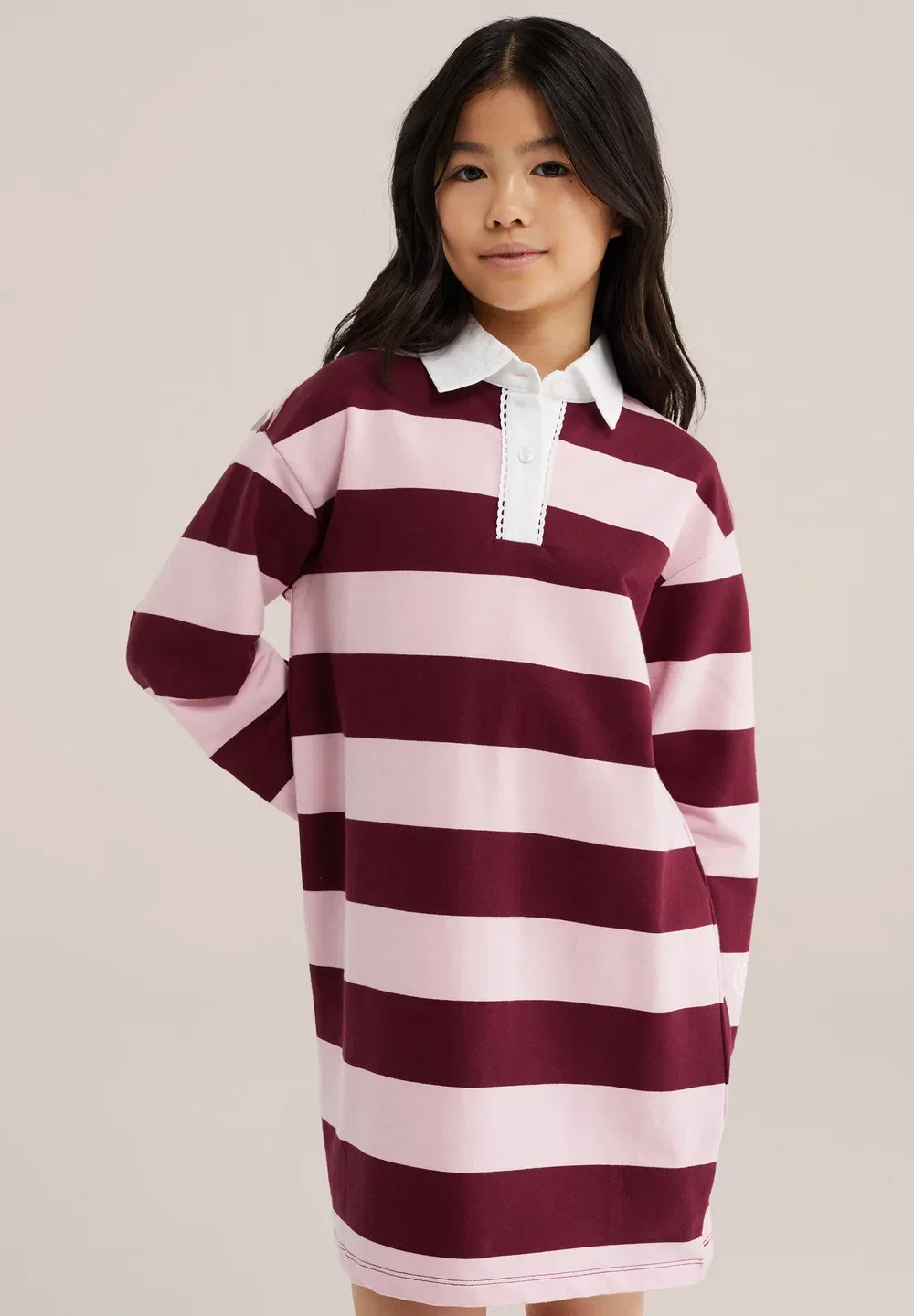 Трикотажное платье We Fashion, Pink — фото 2