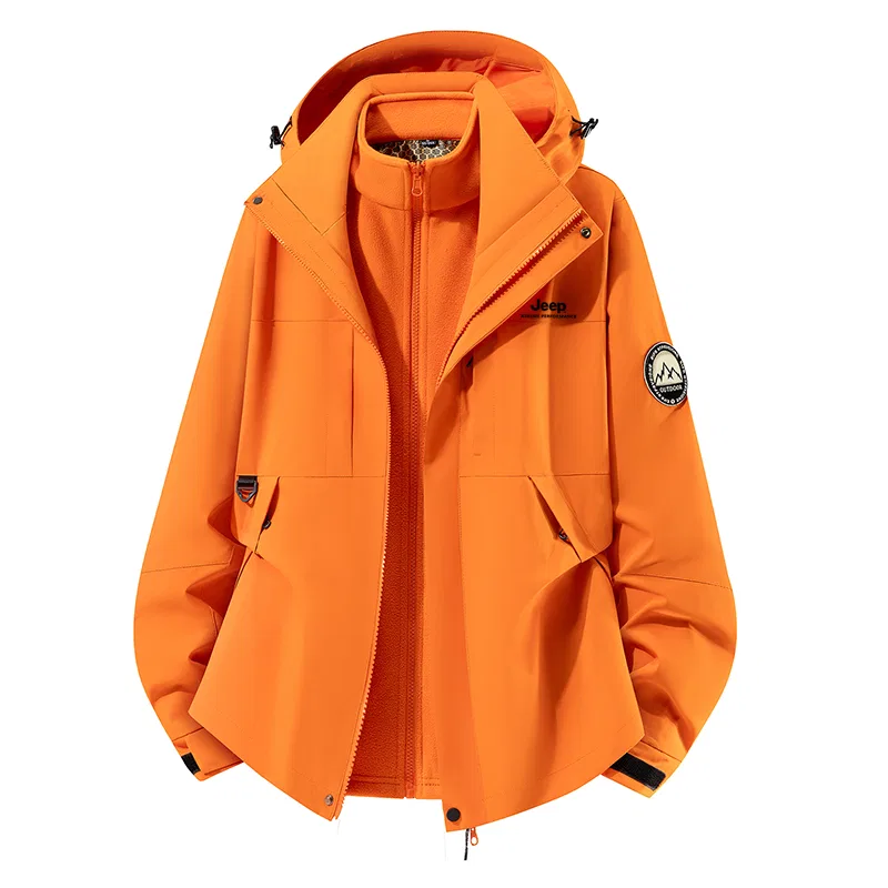 Детский худи с капюшоном и отстегивающейся подкладкой Emma Orange Jeep, Emma Orange