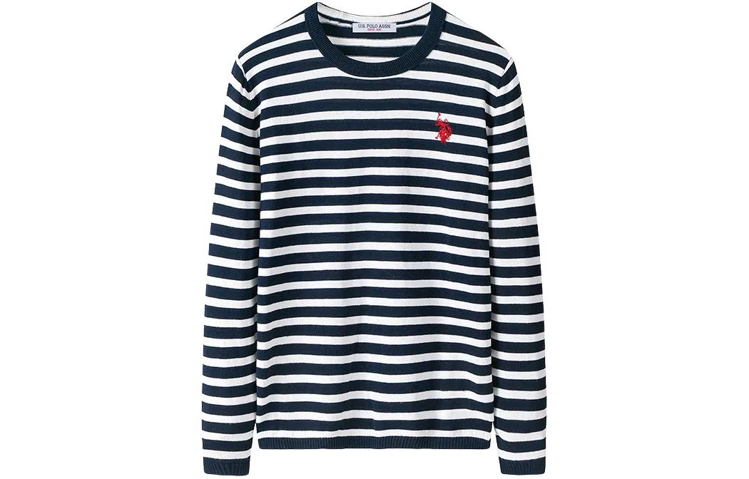 Мужская футболка с полосками U.S. POLO ASSN., Black Stripes — фото 3