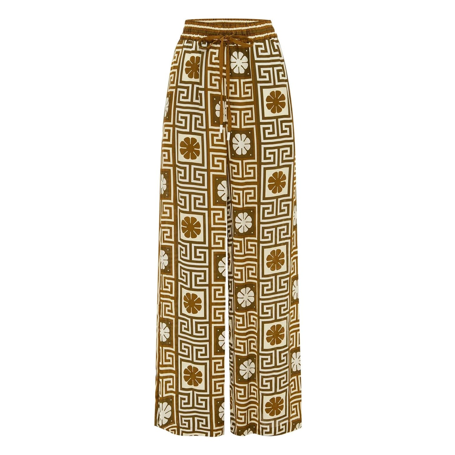 

Брюки ALÉMAIS Dimi Jacquard, кремовый/коричневый
