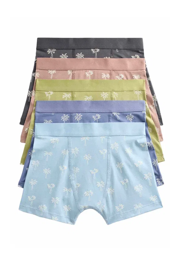 Трусы из хлопка с эластаном 5 pack palm print - trunks Marks & Spencer, multi, мультиколор