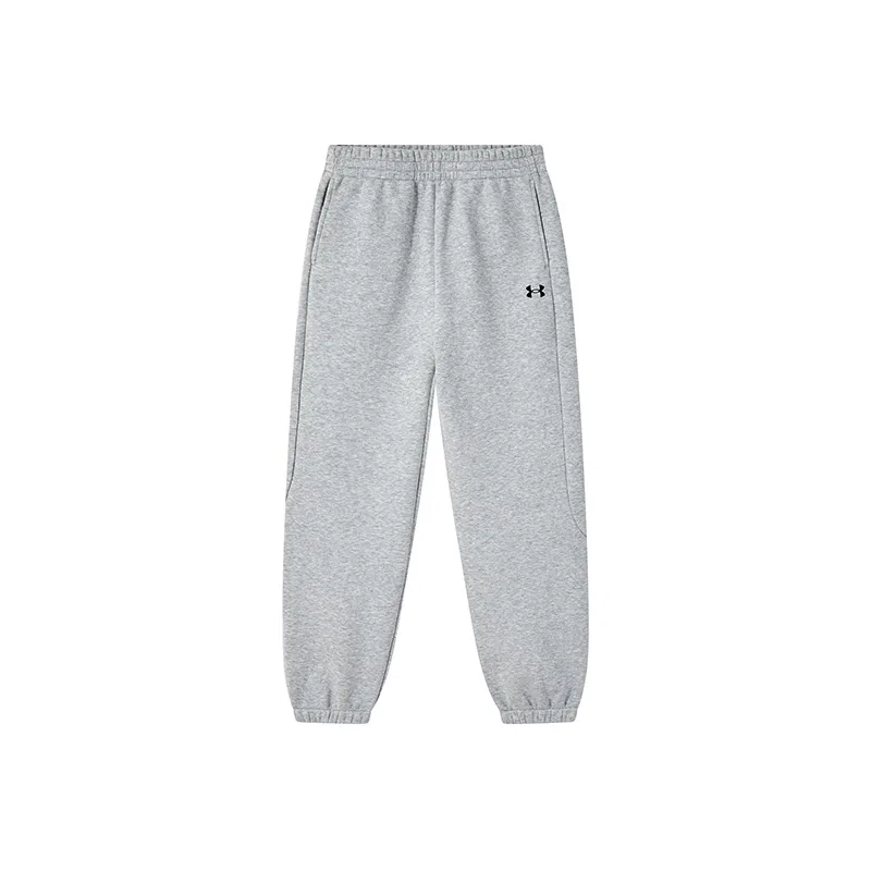 Детские утепленные трикотажные штаны на флисе с начесом Under Armour, Heather Gray