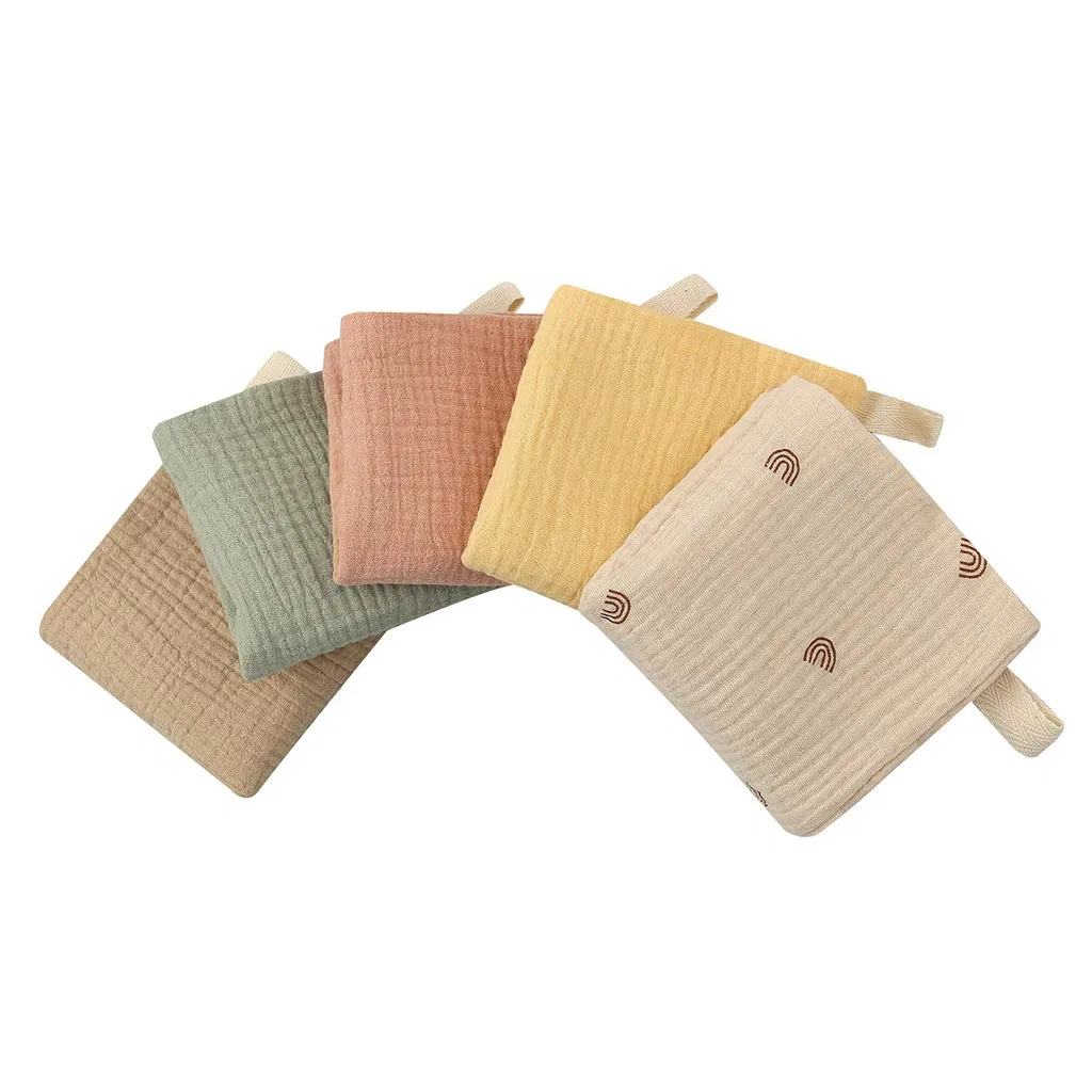 Детское полотенце Musselin 23x23 см, 5 штук, ZEPFJHE