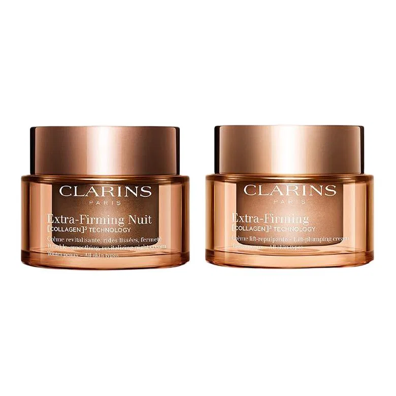 Набор кремов для лица с эффектом упругости и лифтинга, 50 мл + 50 мл, CLARINS