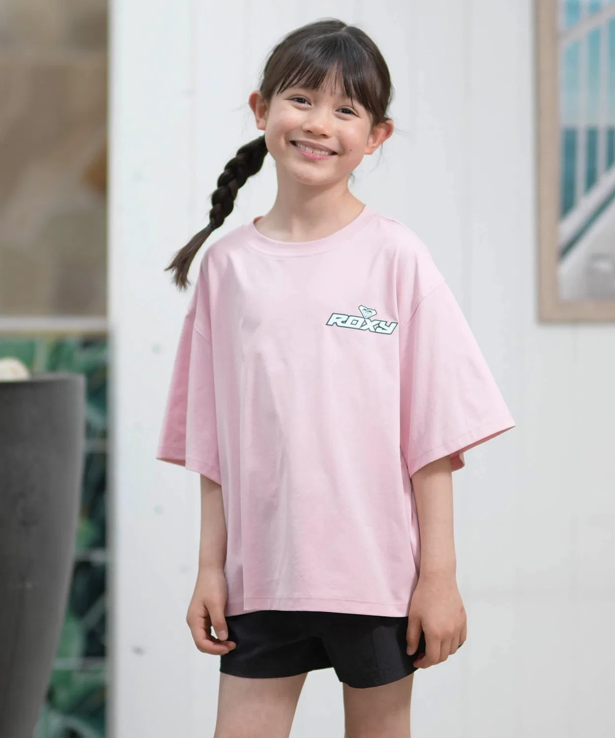Детская футболка с коротким рукавом Mini Surf Soul Rash Tee ROXY, Light Pink — фото 2