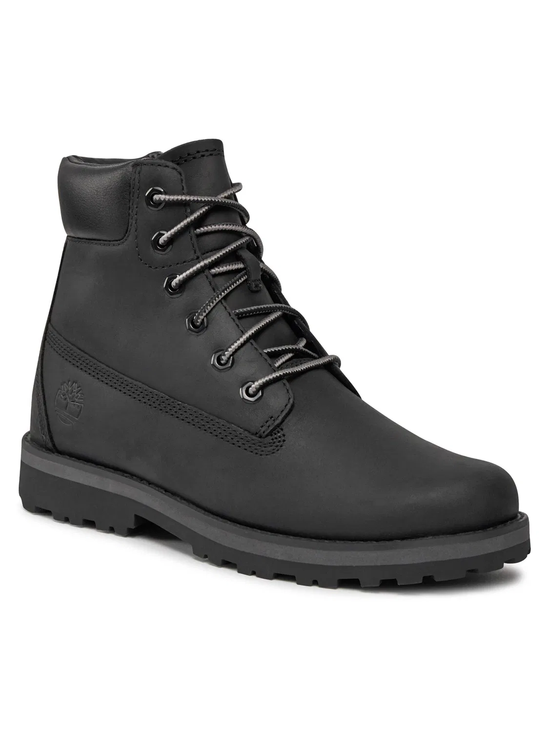 Ботильоны на шнуровке для мальчика Courma Kid Timberland, черный — фото 2