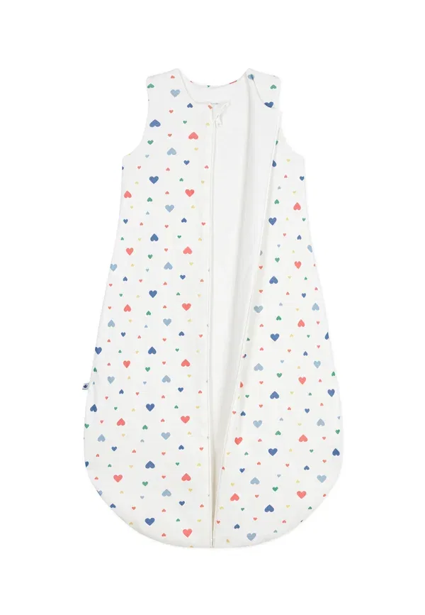 Детский спальный мешок хлопковый Bebe gigoteuse cote unisex Petit Bateau, marshmallow/multico — фото 3