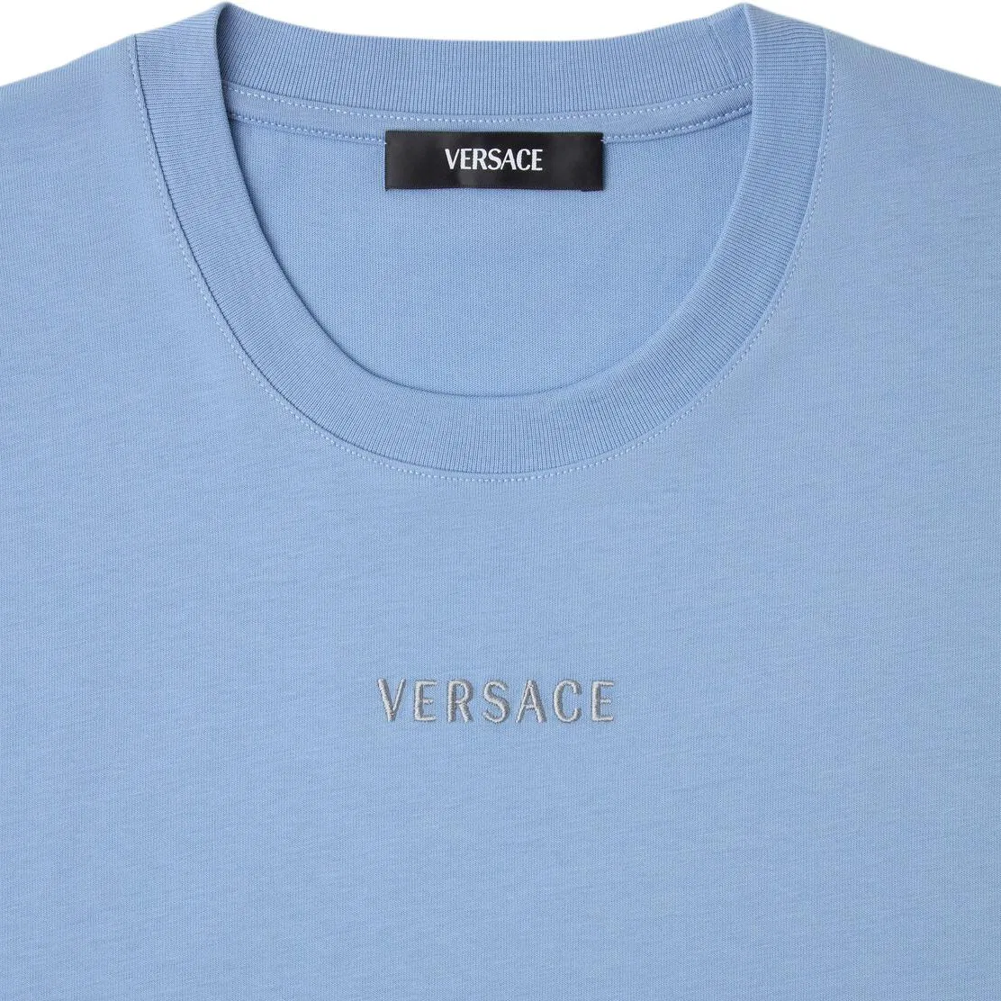 Мужская футболка с круглым вырезом Blue VERSACE — фото 4
