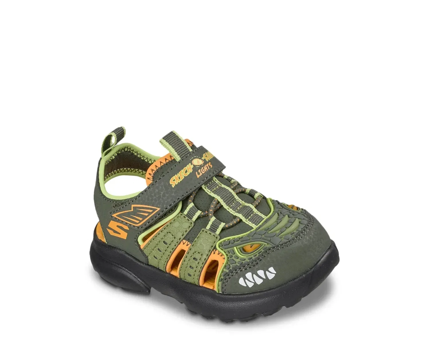 Сандалии светящиеся Raptor Quest, Skechers, зеленый