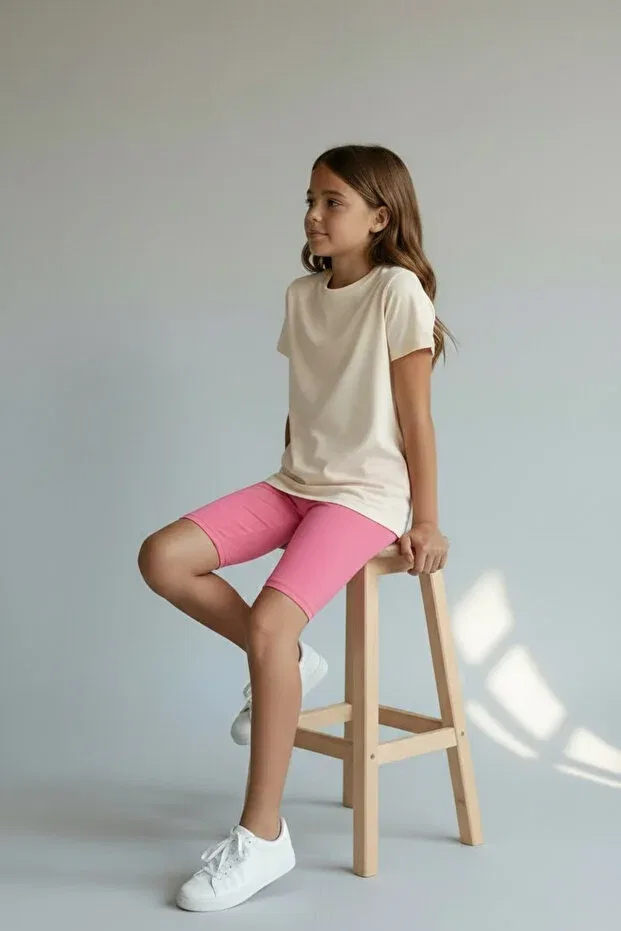 Детский комплект шорт для девочек хлопковый Atölye Kids, 3-Piece Shorts Set — фото 3