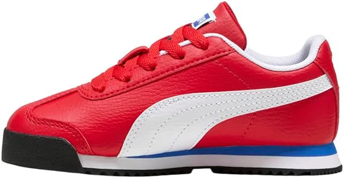 Детские кроссовки для мальчиков с шнуровкой Roma 24 PUMA, Red — фото 3