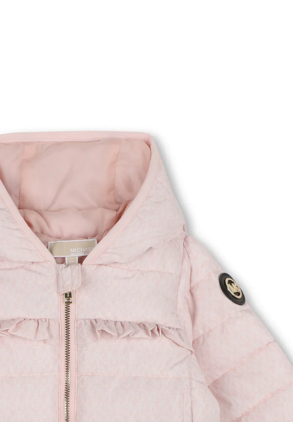 Пуховая куртка для малышей и младенцев - зимняя куртка Michael Kors Kids, Pink Pale — фото 3