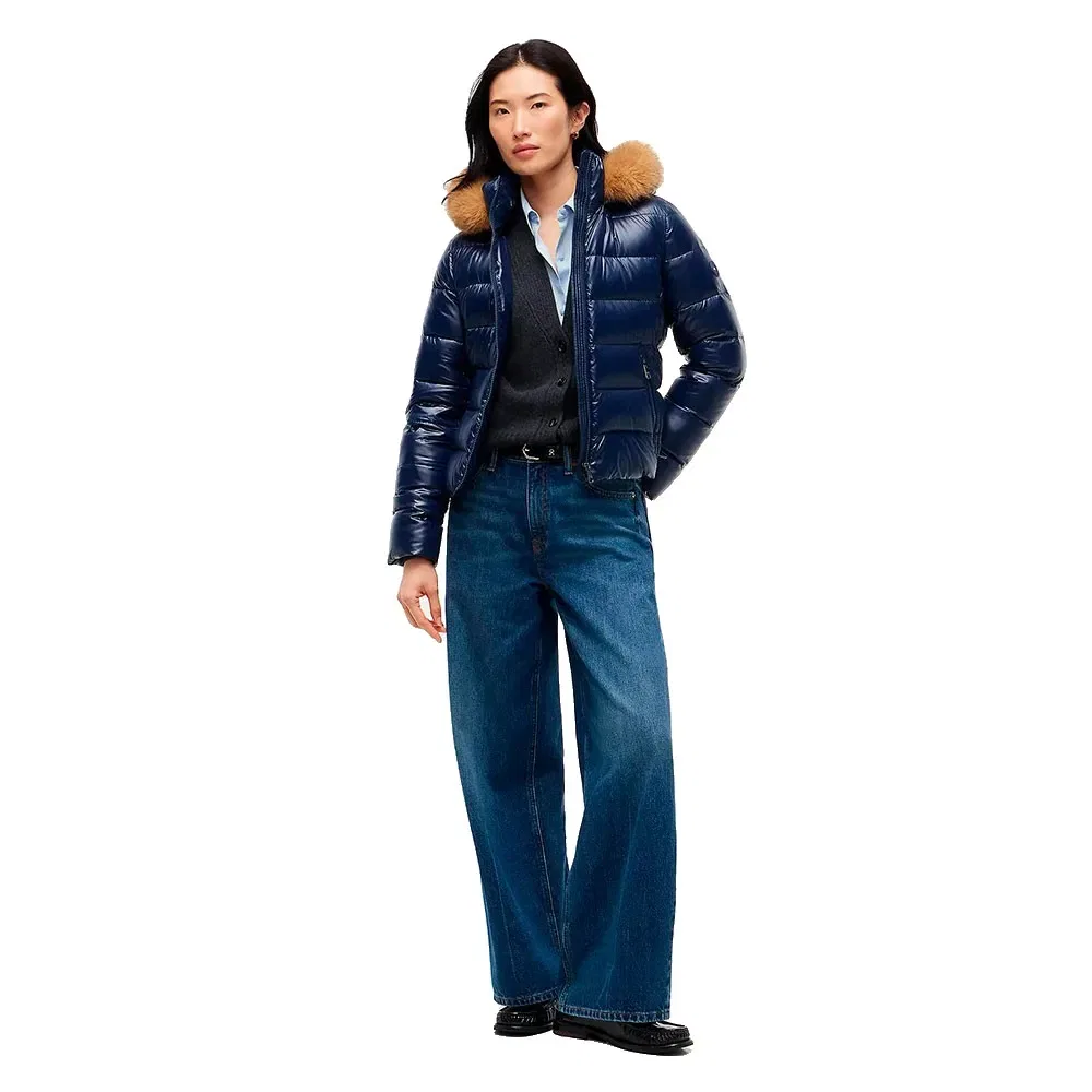 Женская куртка с наполнителем из пуха Tommy hilfiger, Blue — фото 4