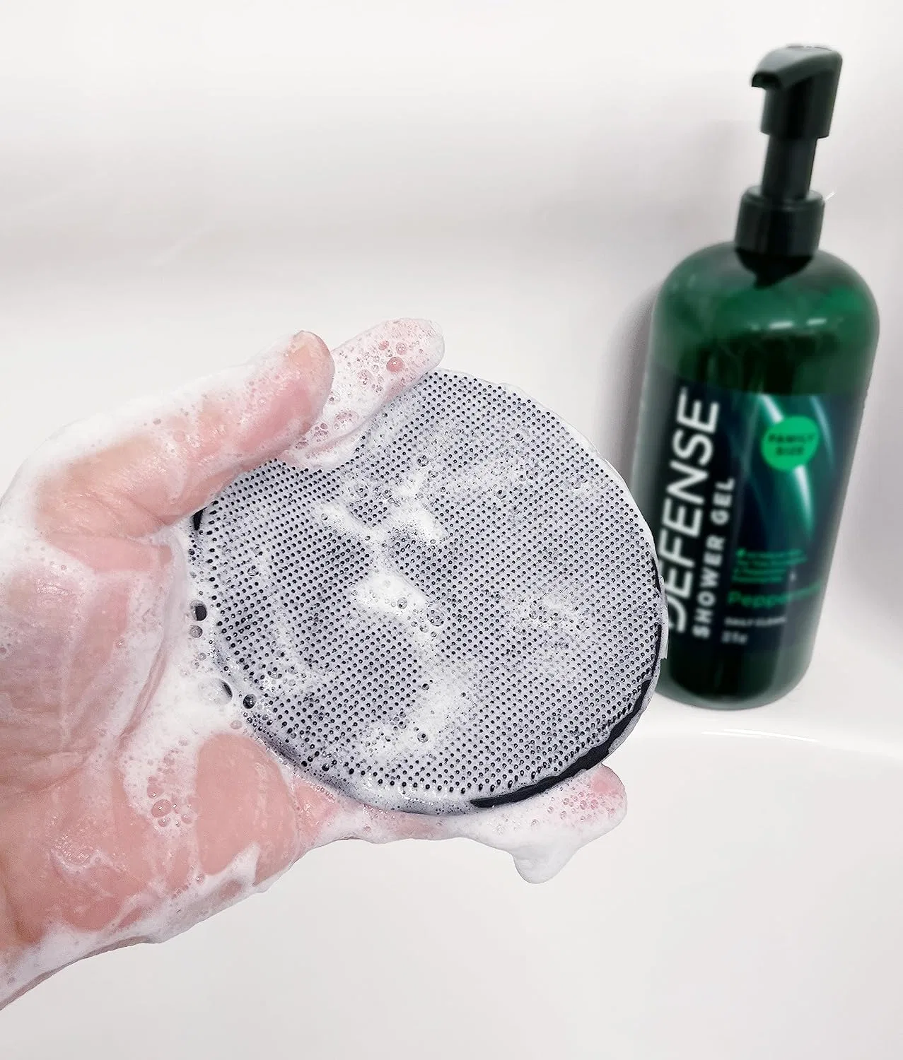 Силиконовая мочалка для тела, Defense Soap, 91 г — фото 2