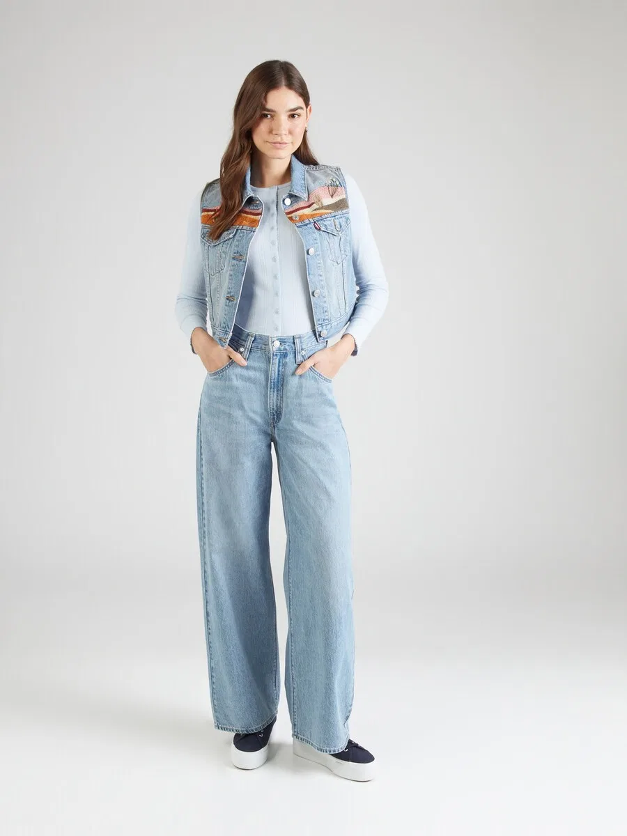 Джинсы LEVI'S Baggy Jeans 'Cinch' светло-голубого цвета — фото 4
