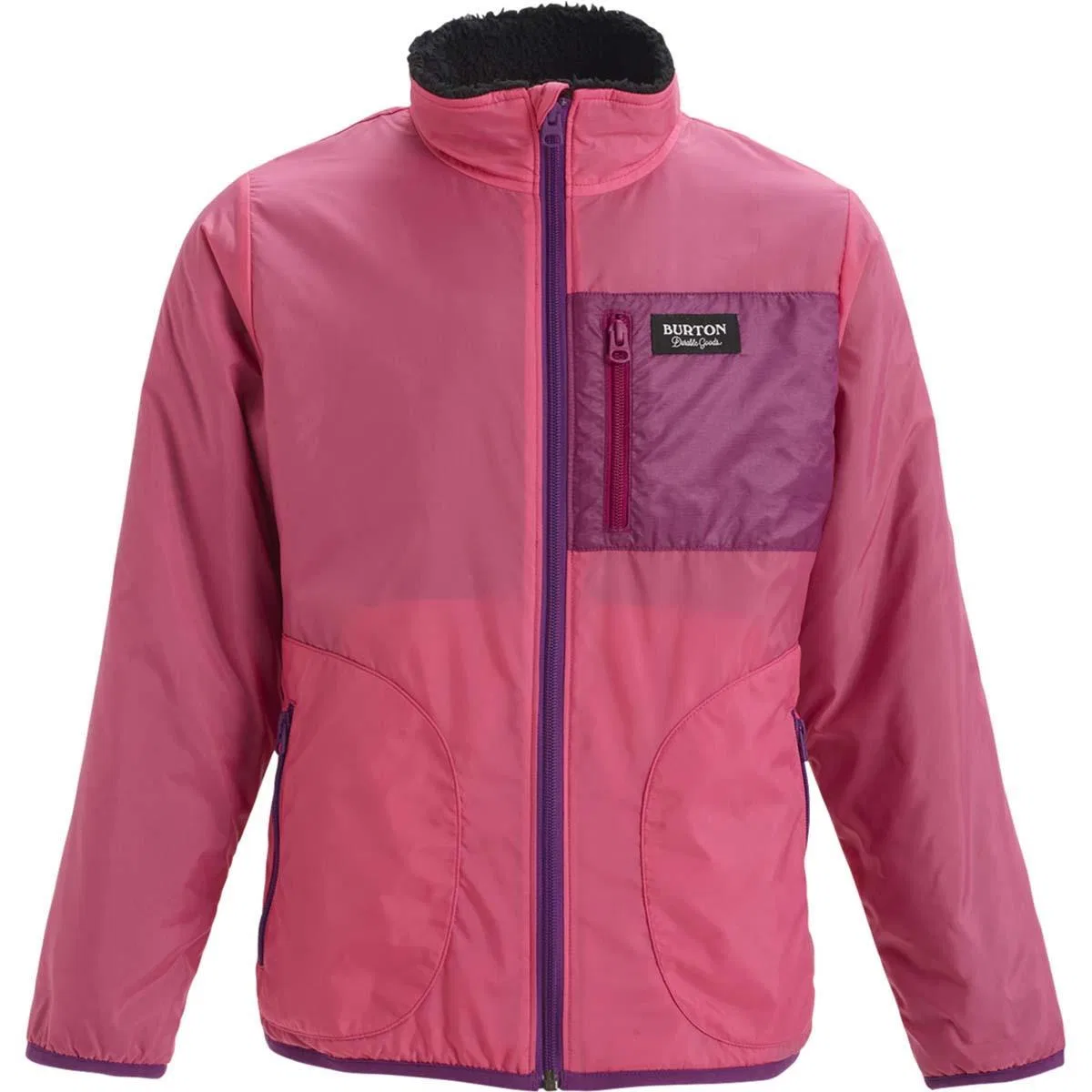 Флисовая куртка с капюшоном Snooktwo Burton, Fuchsia True Black