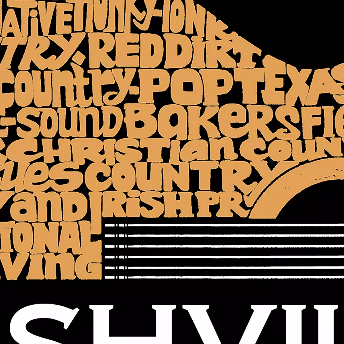 Детское худи для девочек с принтом Nashville Guitar LA Pop Art, Black — фото 3