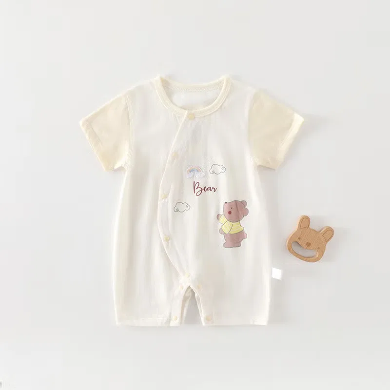 Боди-комбинезон с коротким рукавом Rainbow Bear Texsenda, желтый