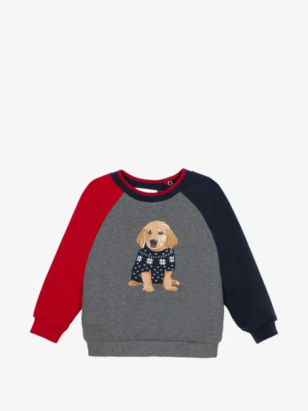 Свитшот с рукавами реглан в стиле Dog-patch Patachou, серый