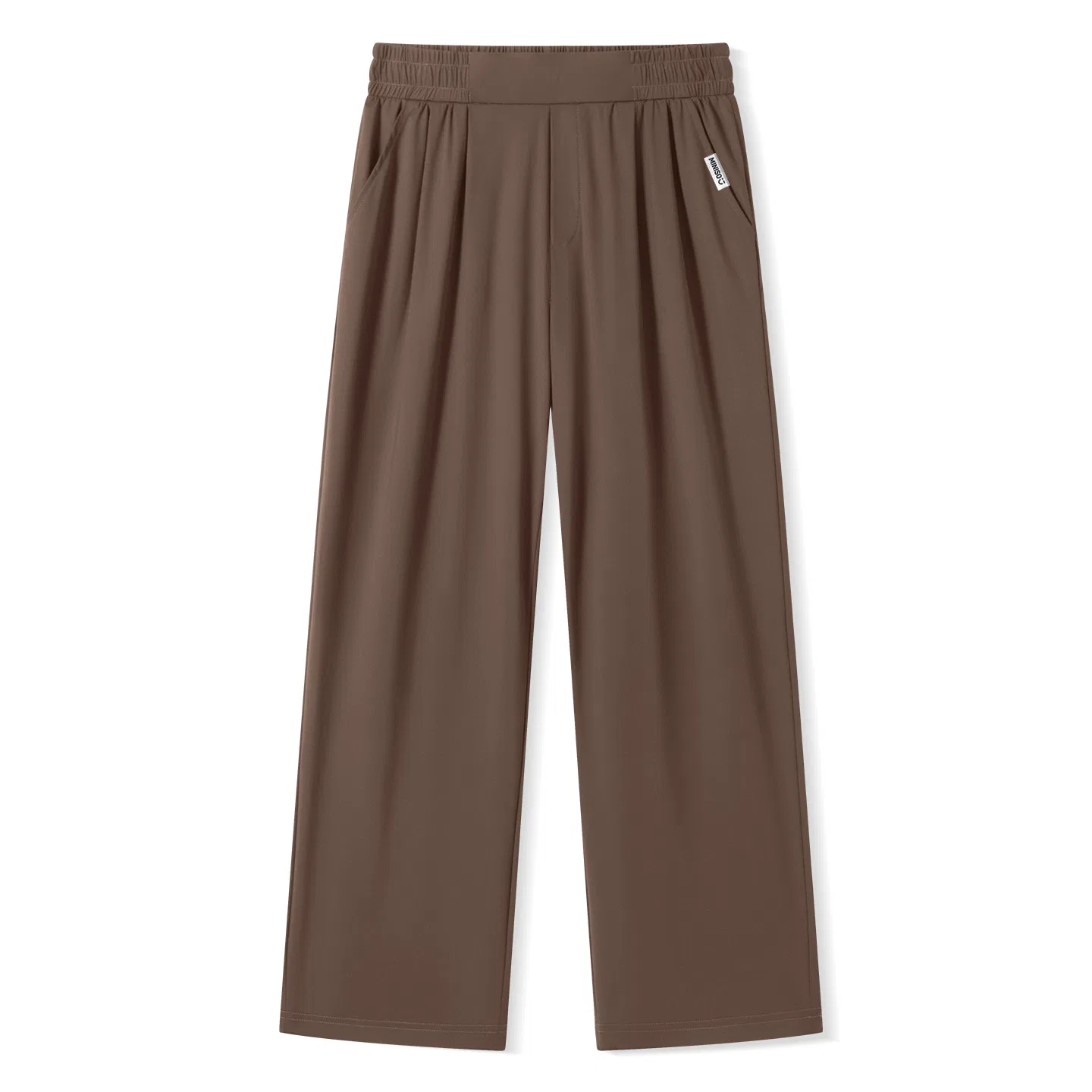 Детские брюки прямого кроя Ice Silk Drape MINISO, Coffee
