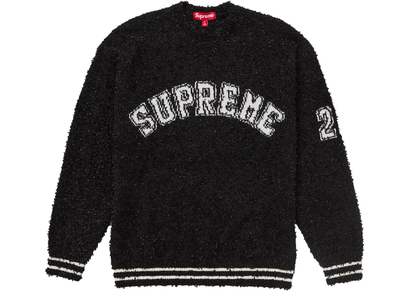 Мужской свитер с текстурой Supreme, Black