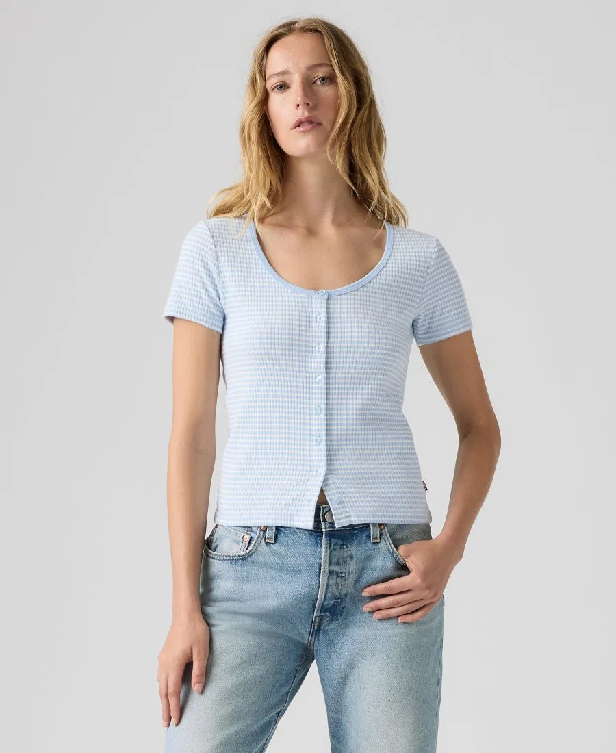 Топ женский с пуговицами Austen Levi's, Annalise Stripe Angel Falls