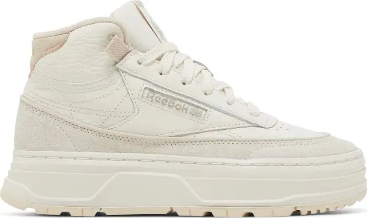 

Кроссовки wmns club c geo mid 'chalk alabaster' Reebok, белый