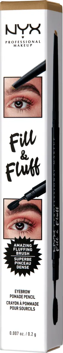 

Карандаш для бровей Fill Помада для бровей Fluff 01 Blonde 0,2 г. NYX PROFESSIONAL MAKEUP