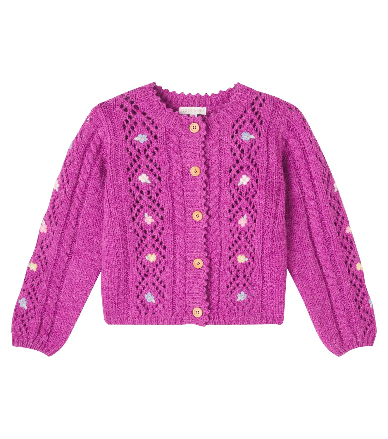 Кардиган с цветочным принтом Louise Misha, фиолетовый