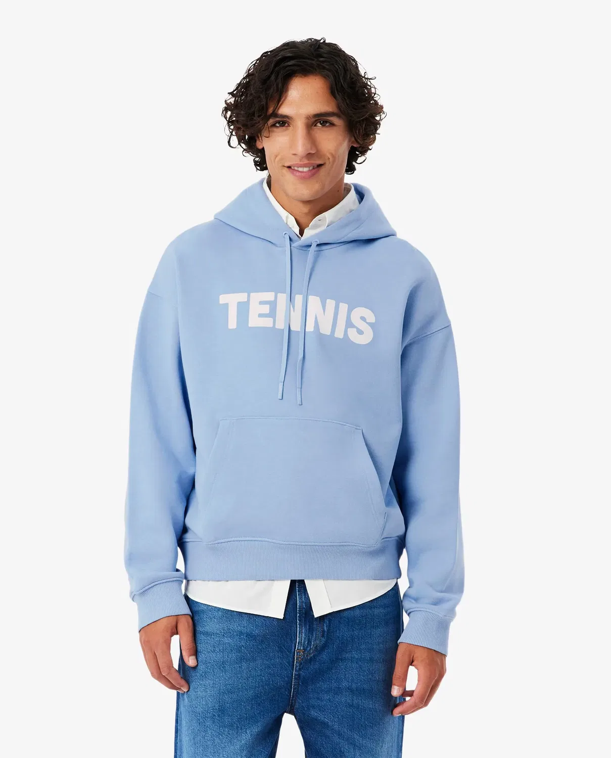 Мужская худи с принтом Lacoste, Azul Claro
