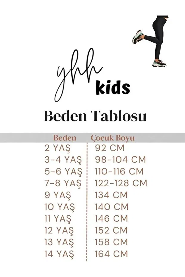 Детские леггинсы для девочек скинни Yhh Kids, Black — фото 4