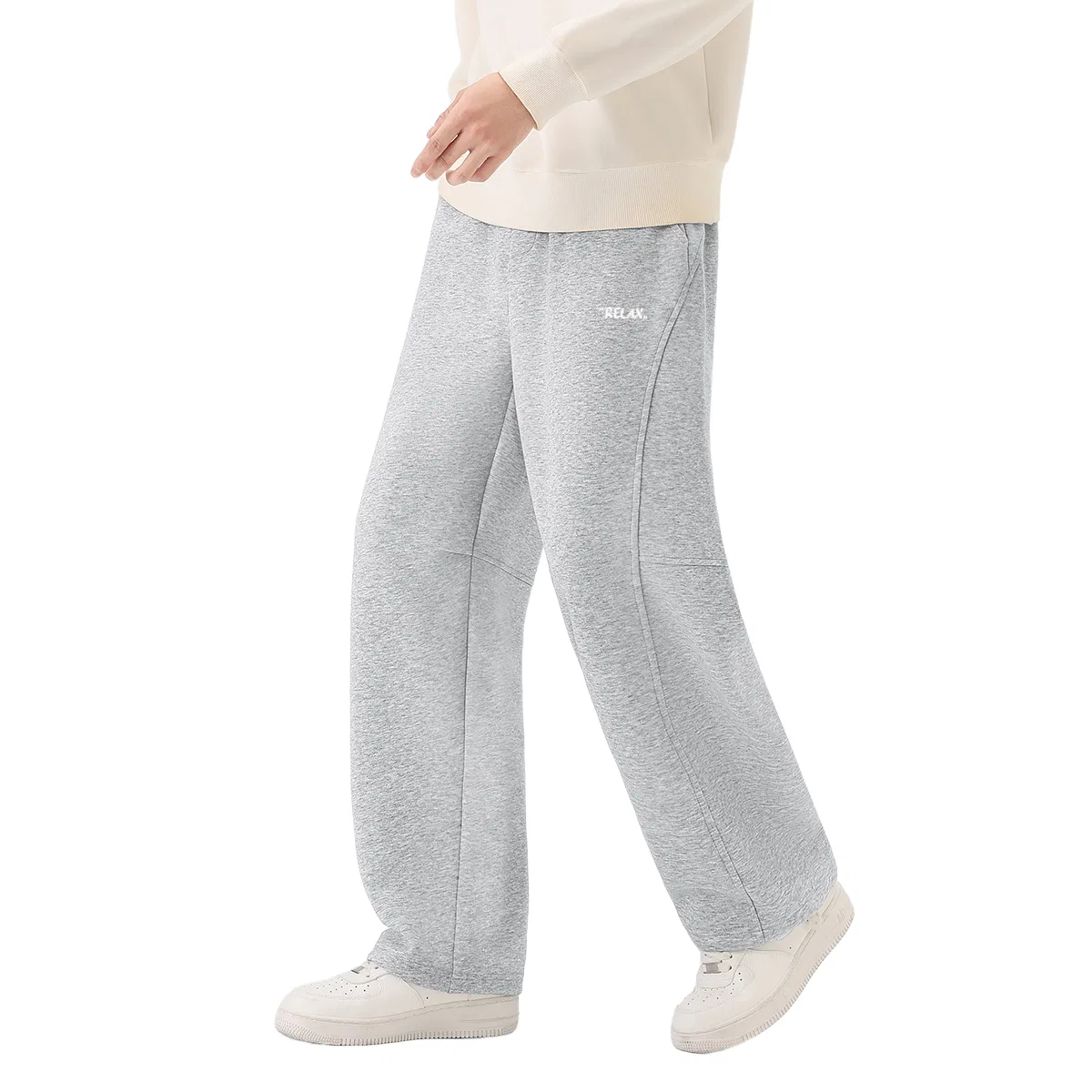Детские штаны повседневные прямого кроя MINISO, Heather Gray