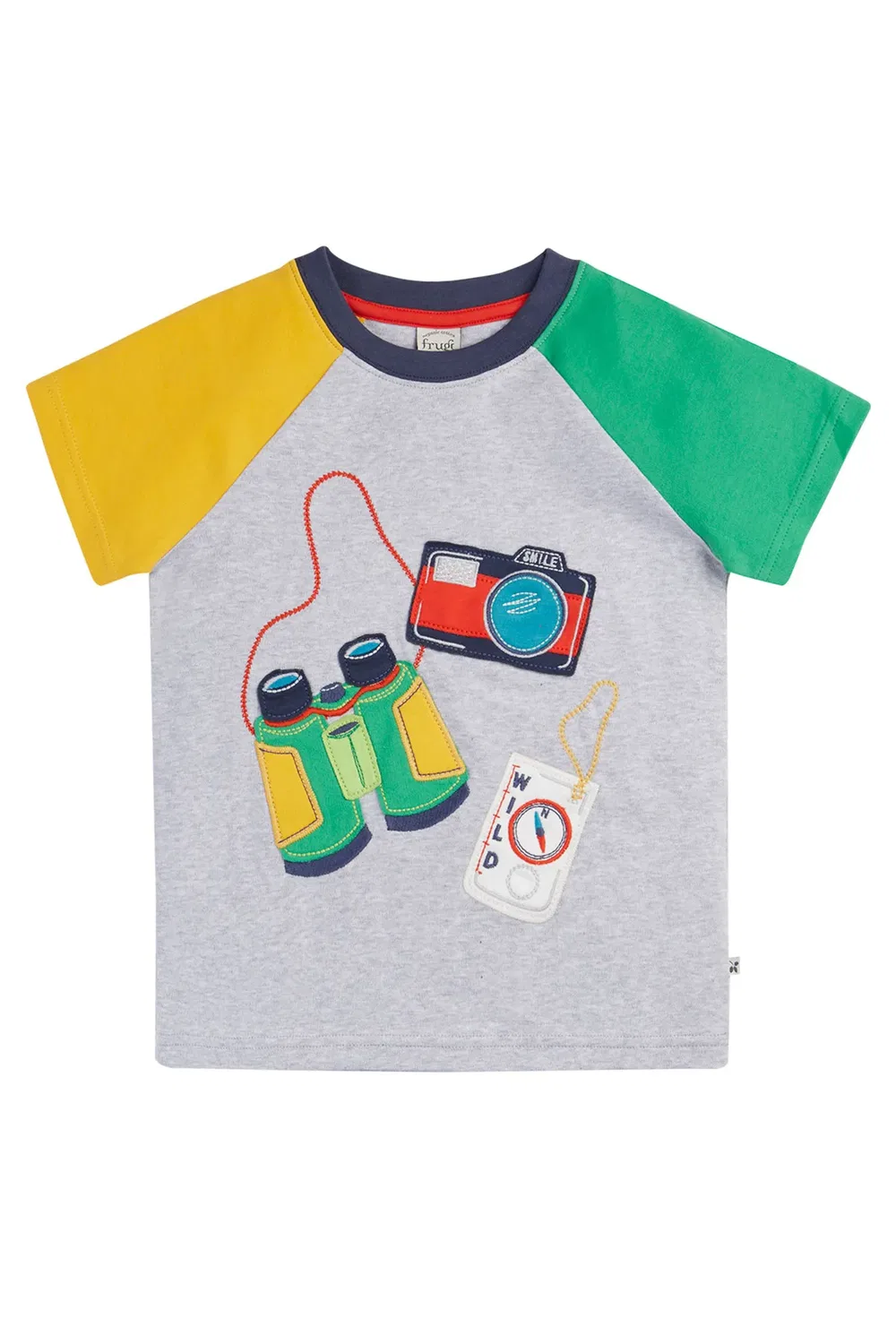 Детская футболка реглан Renny Frugi, Grey