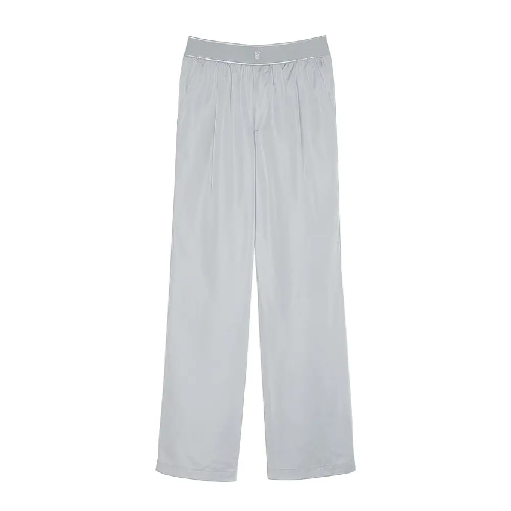 

Брюки Victoria's Secret Lux Glossy Sport Wide-Leg, серебристый